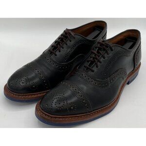 Allen Edmonds Strandmok Oxfords Dress Shoes Mens Size 9D Black Leather Cap-Toe